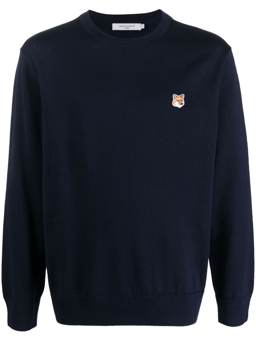 fox head wool jumper - 1