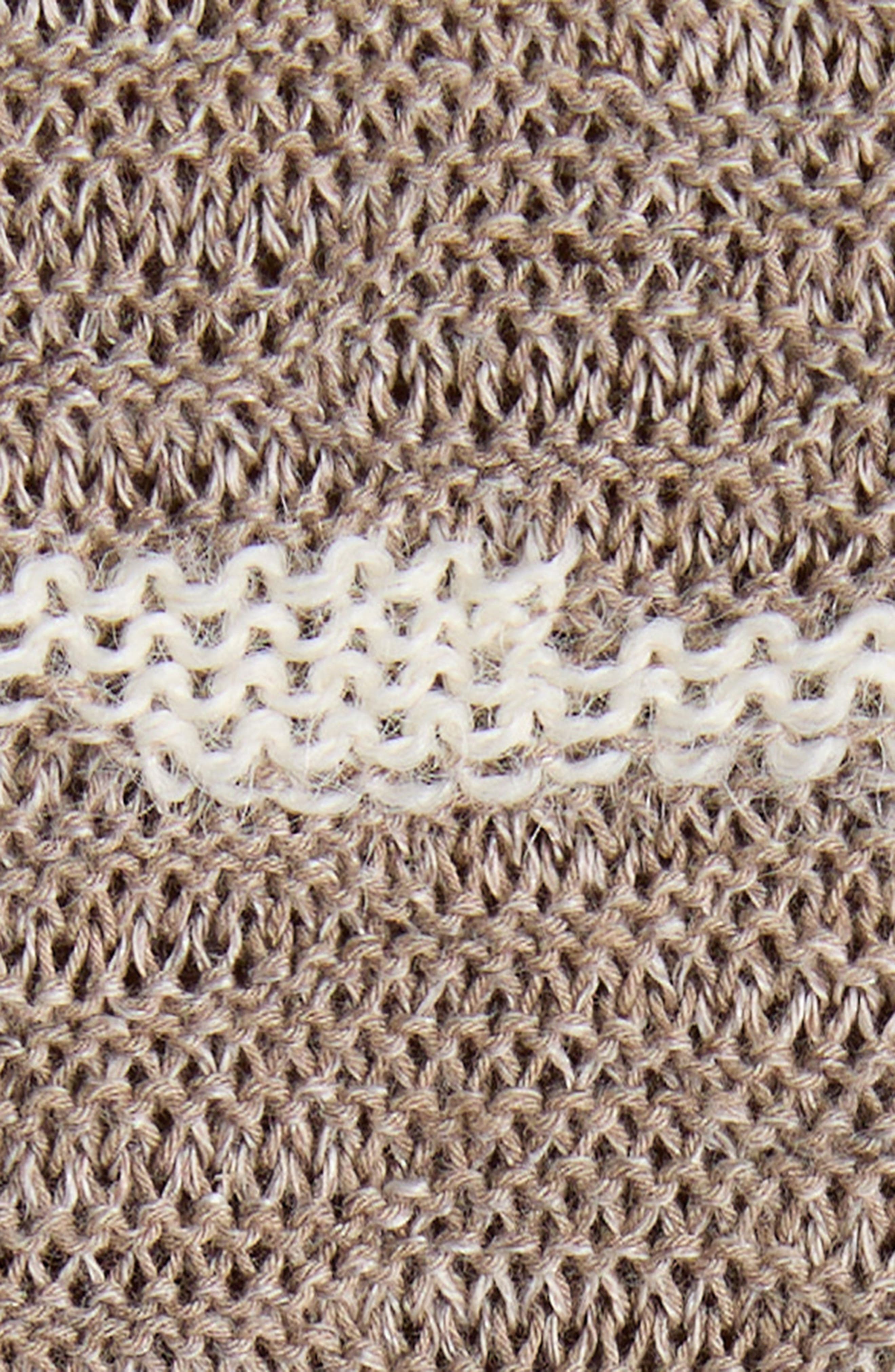 Bottega Veneta Venice Intarsia Linen & Cotton Mélange Sweater in Maple/Chalk at Nordstrom - 6