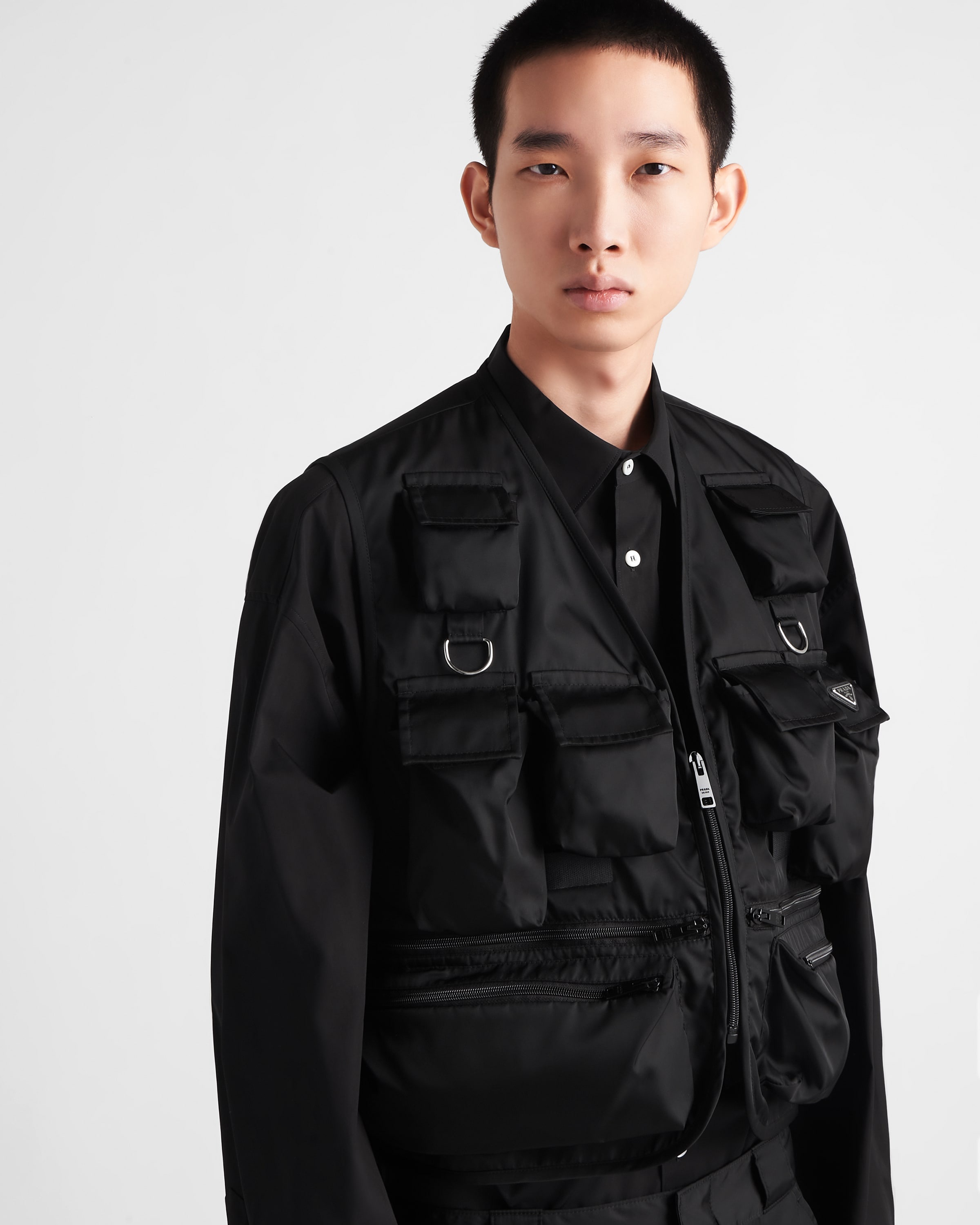 【PRADA】RE-NYLON VEST Black Re-Nylon vest | PRADA