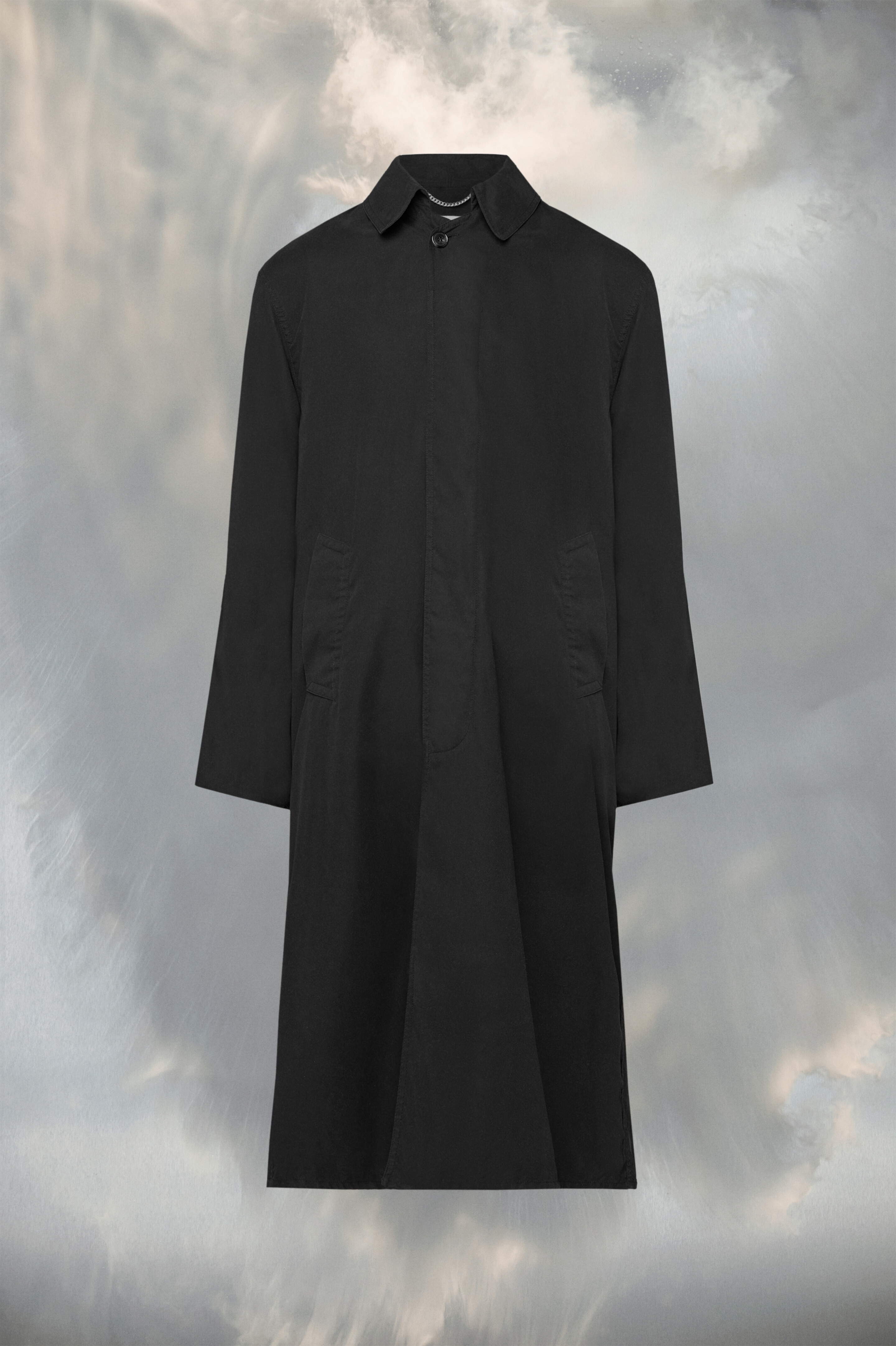 トレンチコート MAISON MARGIELA CHARCOAL COTTON BLEND TRENCH COAT Charcoal cotton blend trench coat – G&B