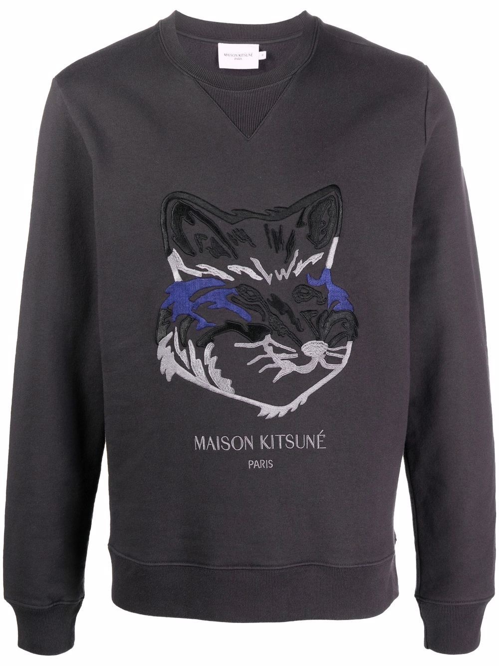 embroidered fox sweatshirt - 1