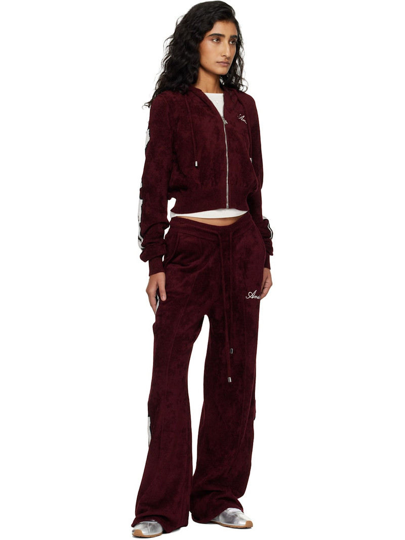 AMIRI Burgundy Bones Track Jacket outlook