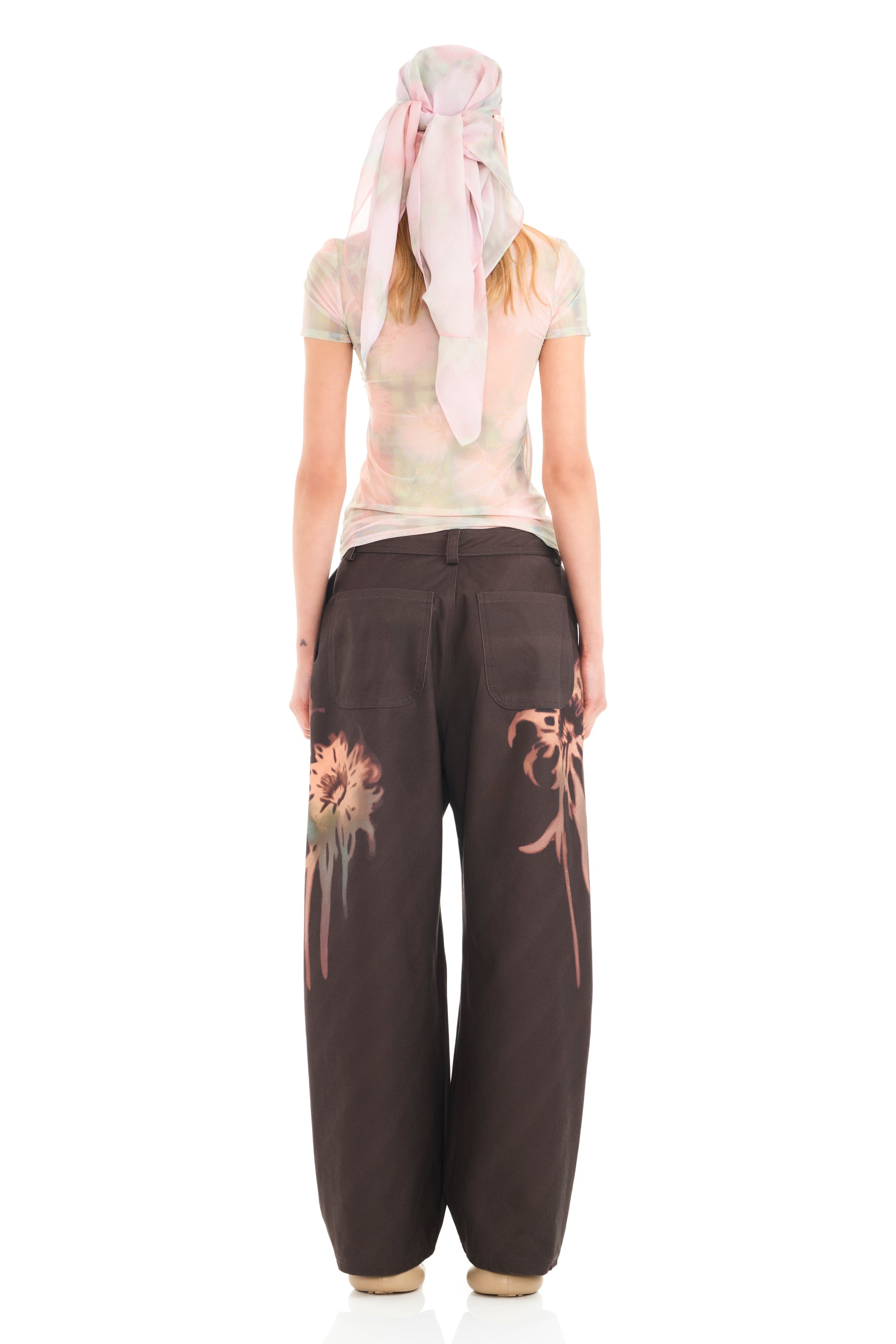 WASHED DAISY PLAID SERPENTINE S/S TOP - 10