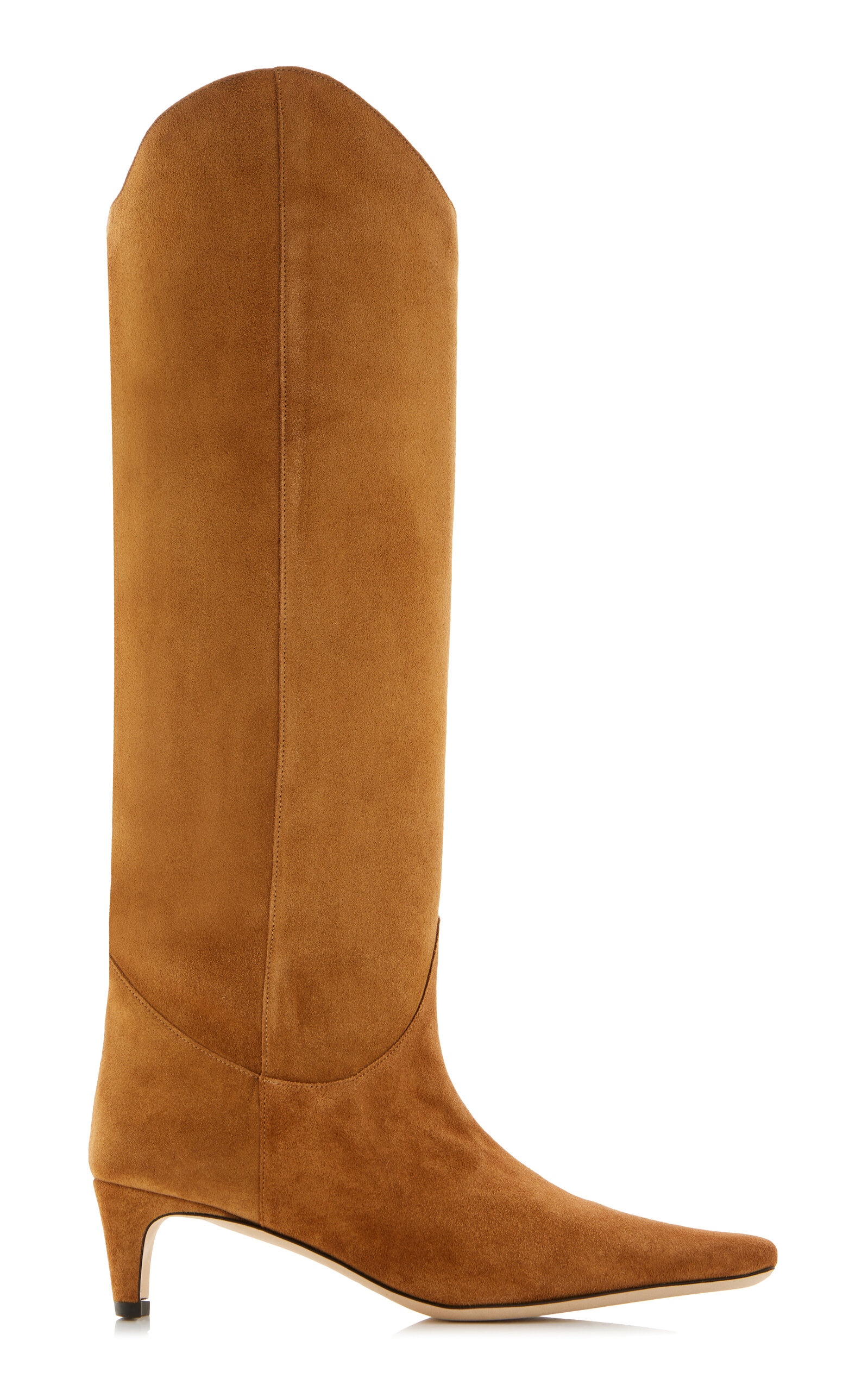 Wally Western Suede Knee Boots tan - 1