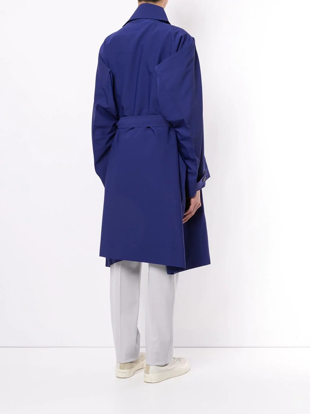 A-Poc double breasted trench coat - 4