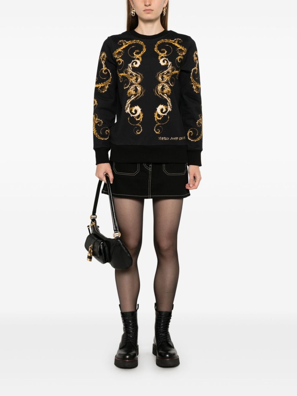 Barocco-print sweatshirt - 2