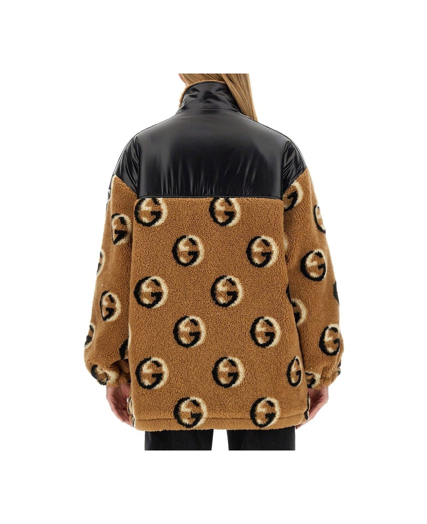 Fleece Jacquard Zipper Jacket - 2