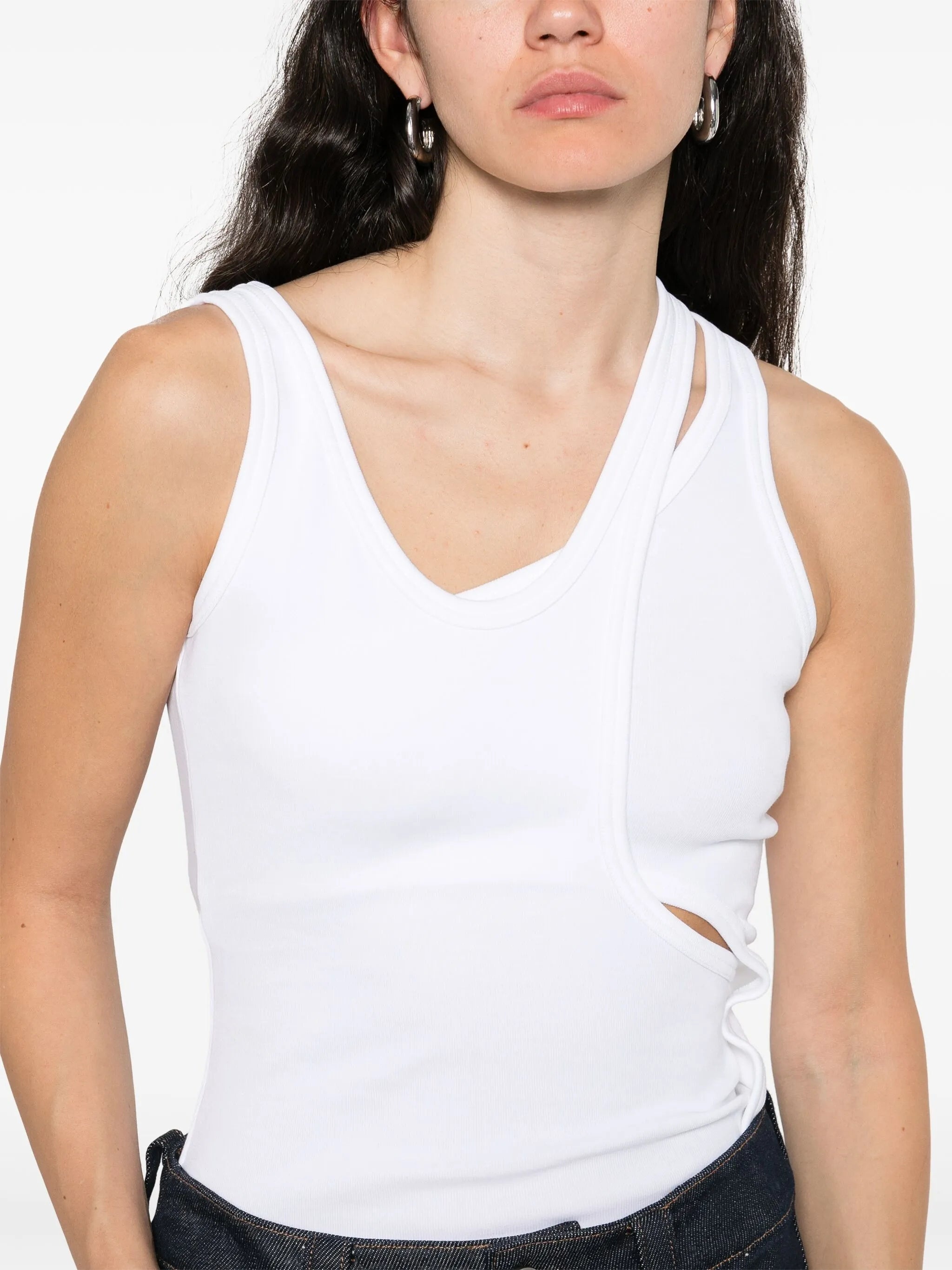 Stretch-cotton Tank Top - 2