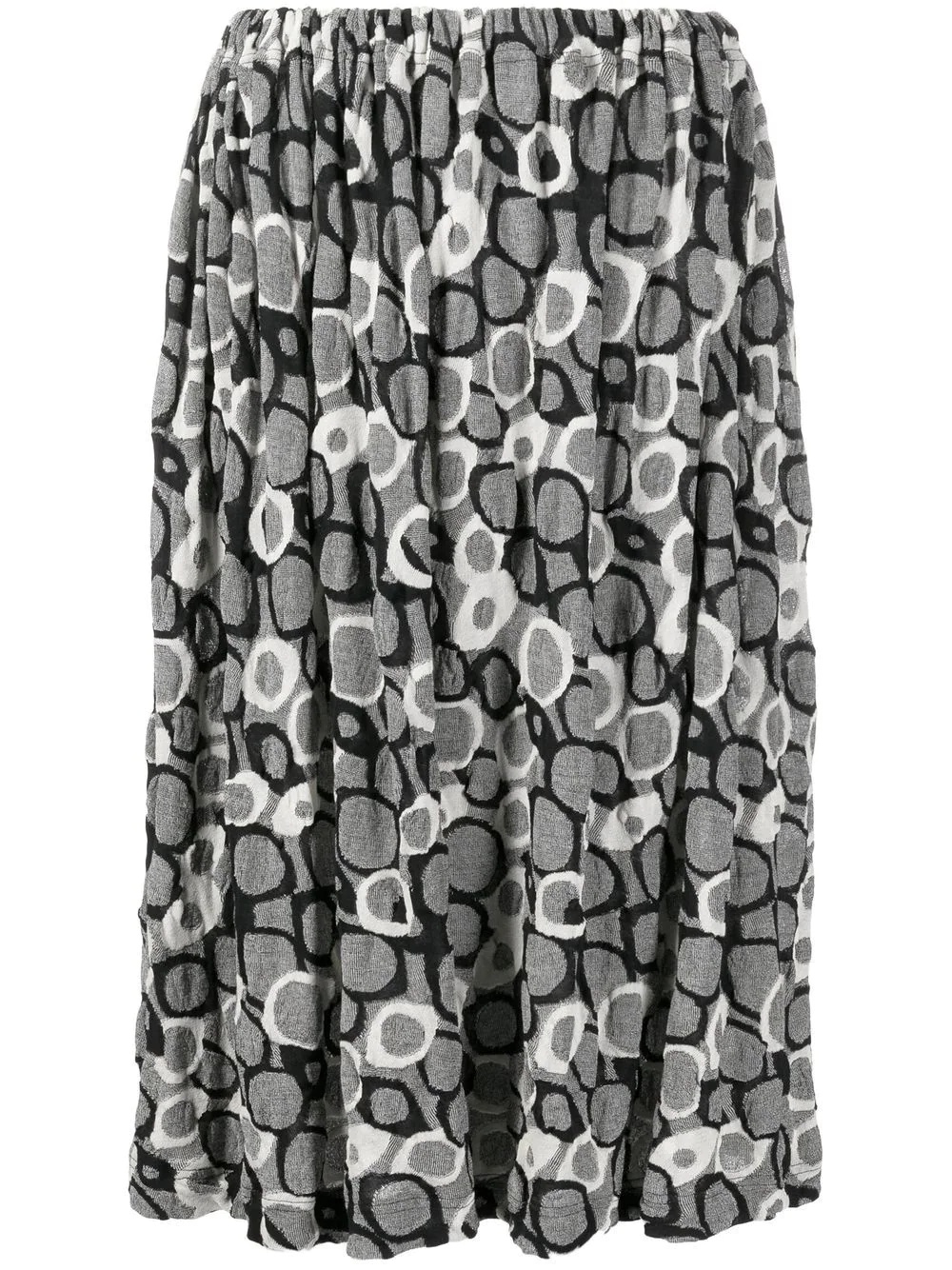 abstract patterned midi skirt - 1
