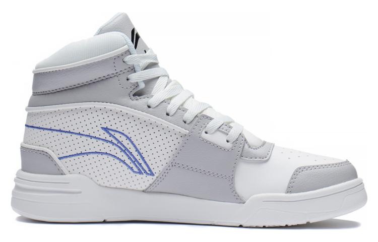 (WMNS) Li-Ning WeiWu High Top Shoes 'White Grey' ABCS098-1 - 3