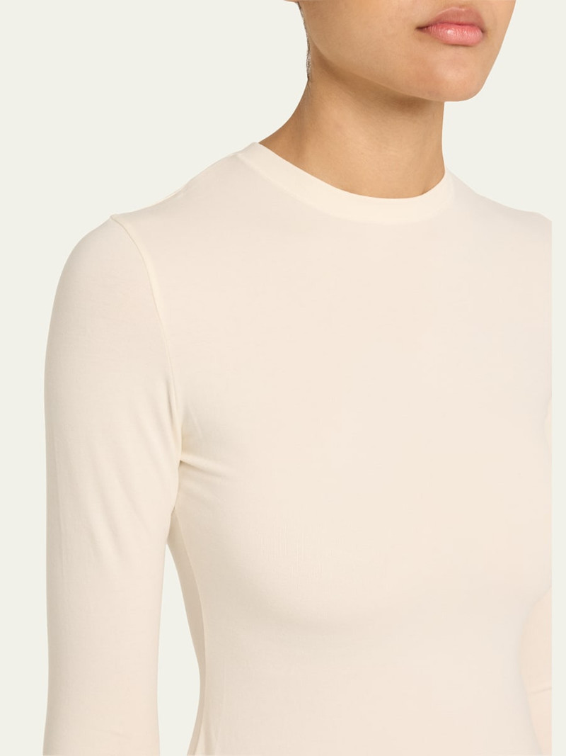 SKIMS Cotton Jersey Long-Sleeve Crewneck T-Shirt outlook