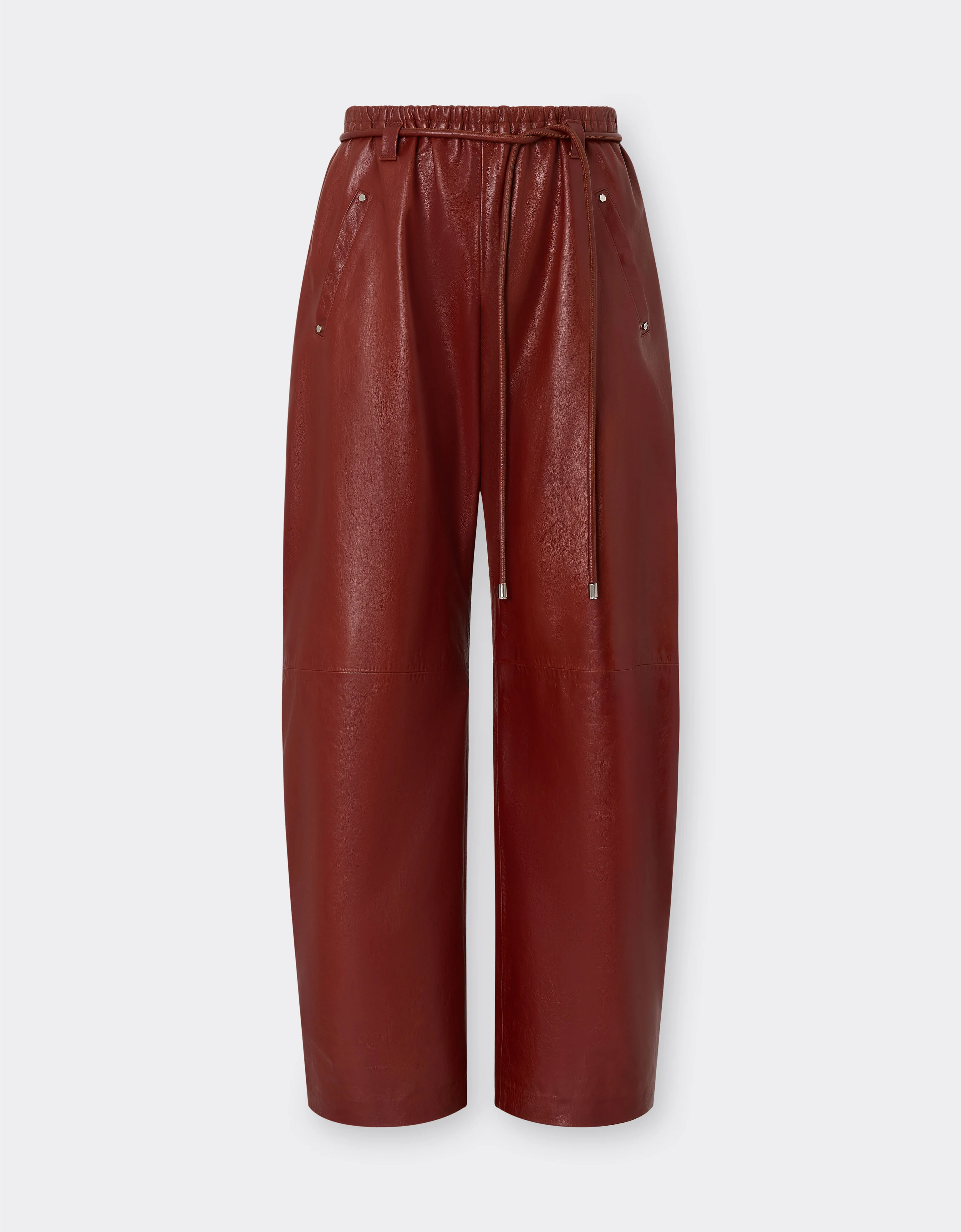 Waxed leather trousers - 1