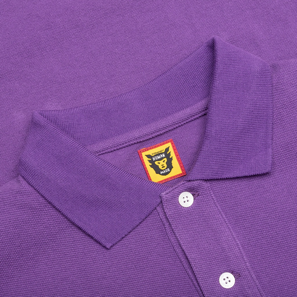 BIG POLO SHIRT - PURPLE - 3