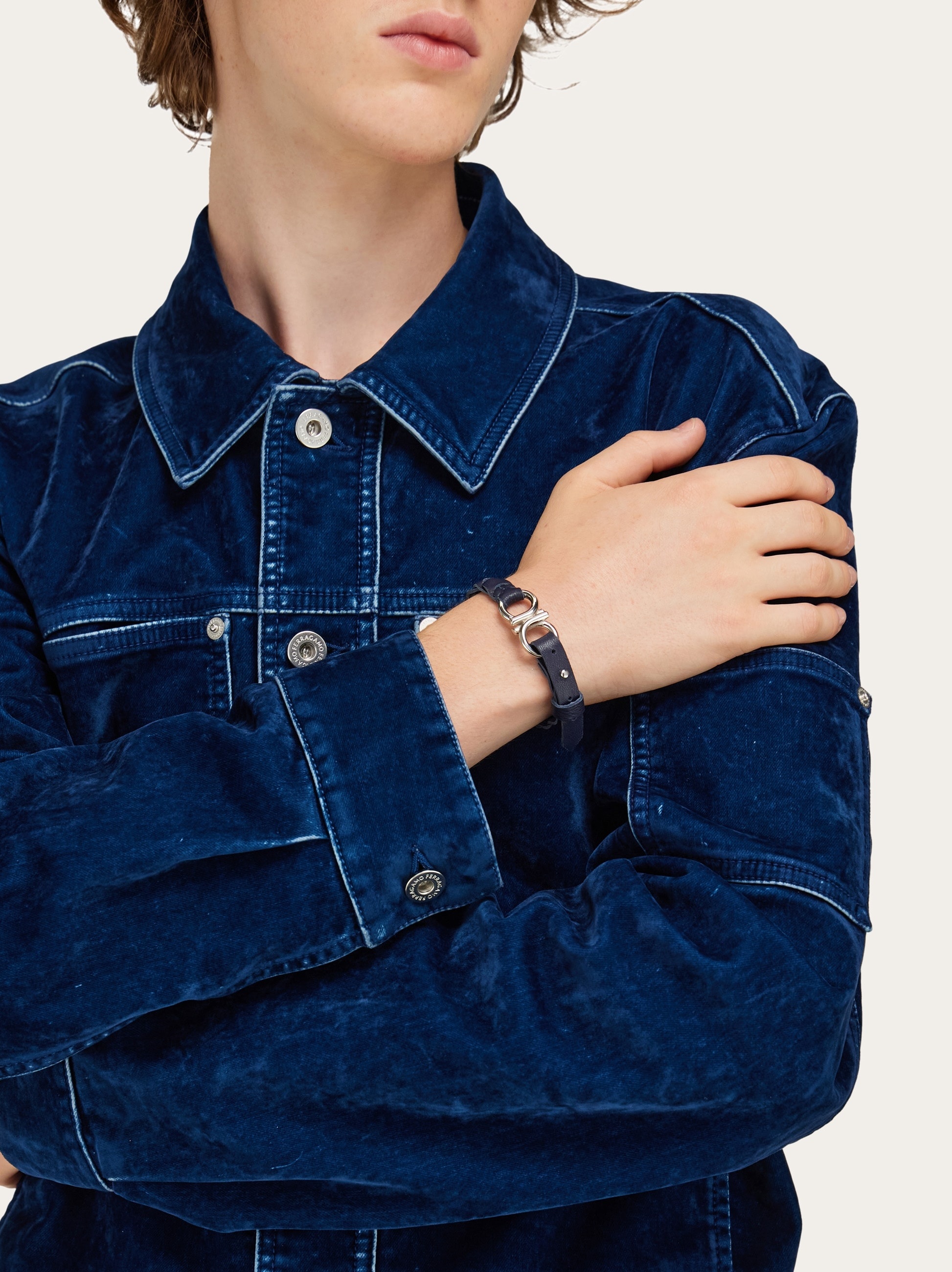 Braided Gancini bracelet - 3