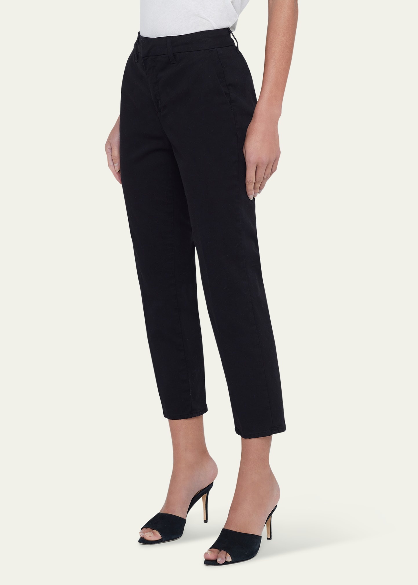 Harlow High-Rise Cropped Slim Trousers - 4