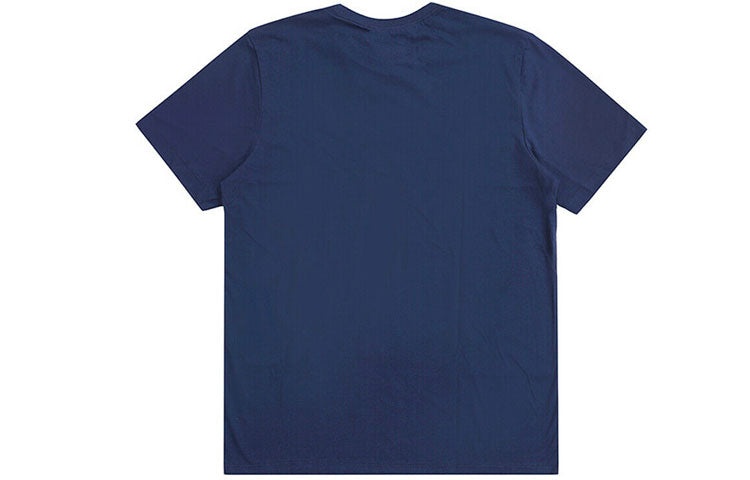 Men's Nike Embroidered Small Round Neck Short Sleeve Deep Navy Blue T-Shirt AR4999-410 - 2