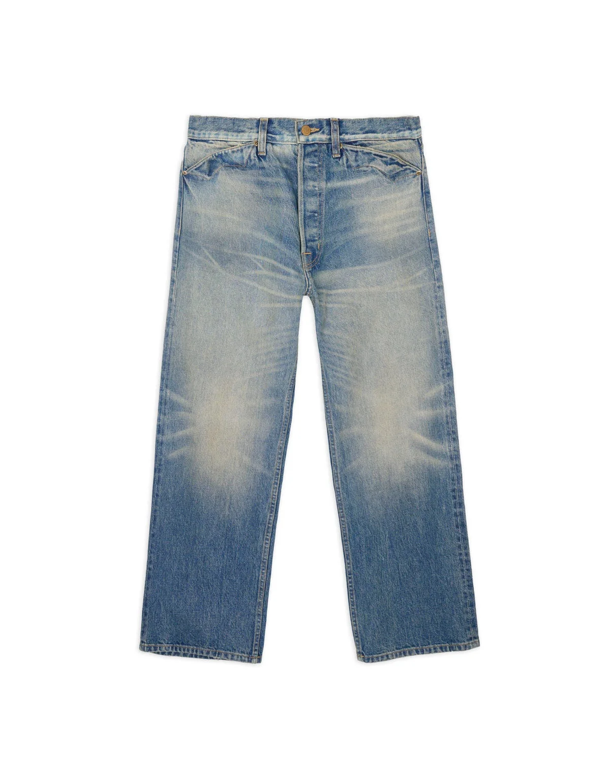 Type 00 15oz Selvedge Denim Pant - Washed Indigo - 1