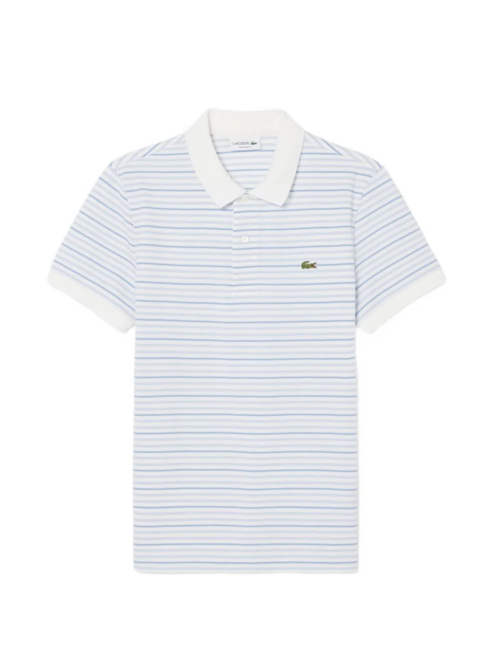 striped short-sleeve polo shirt - 1
