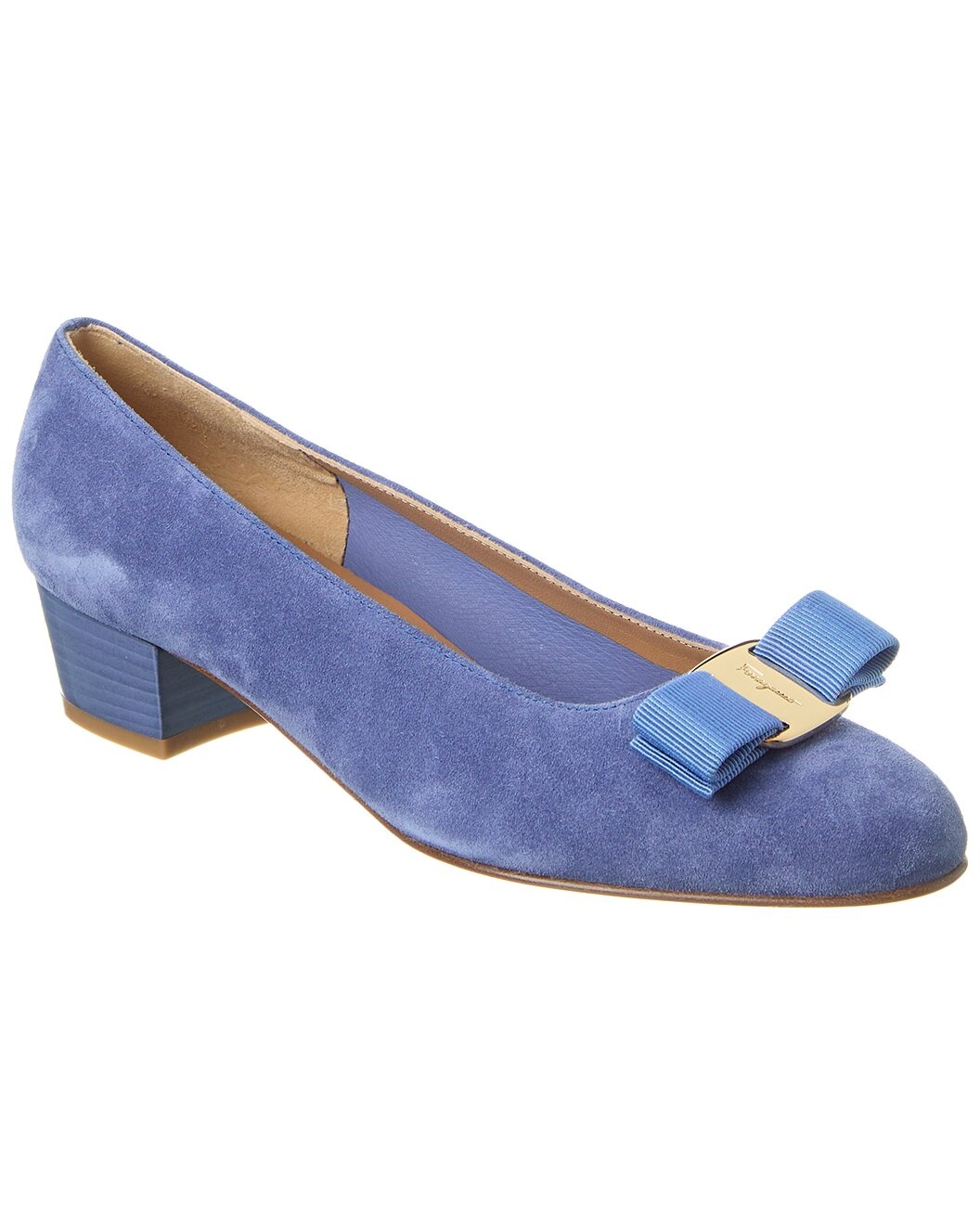 Ferragamo Vara Suede Pump - 1