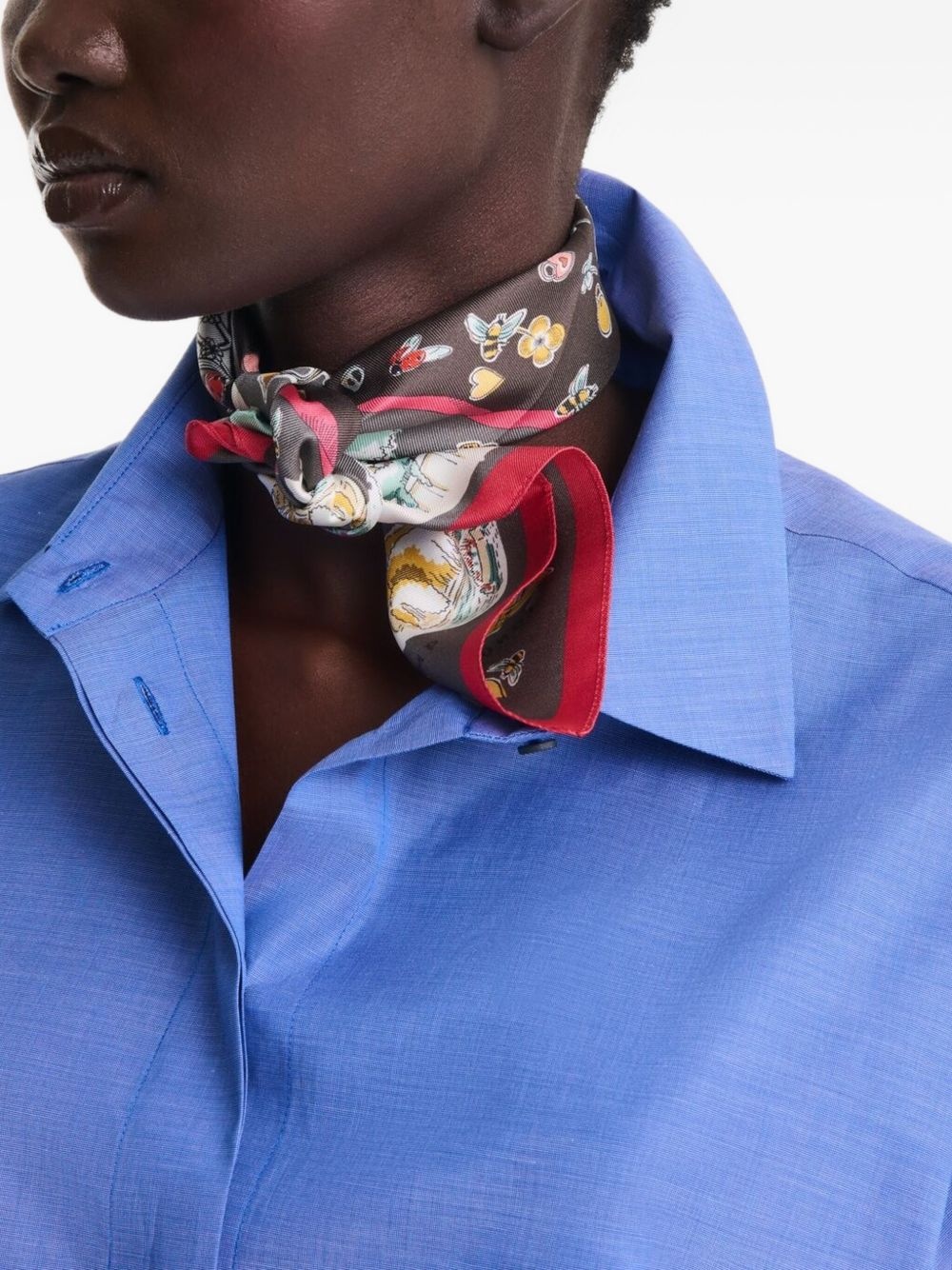 Equestrian Tower silk scarf - 2