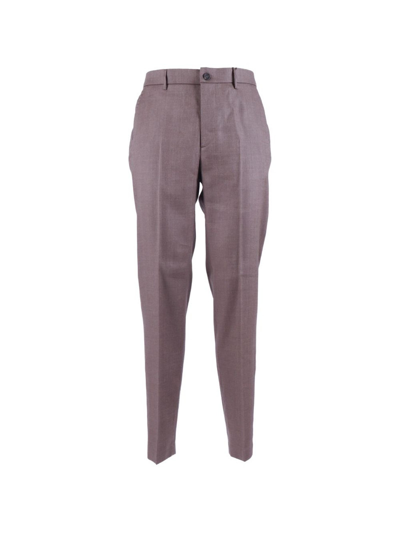 elasticated-waistband trousers 1