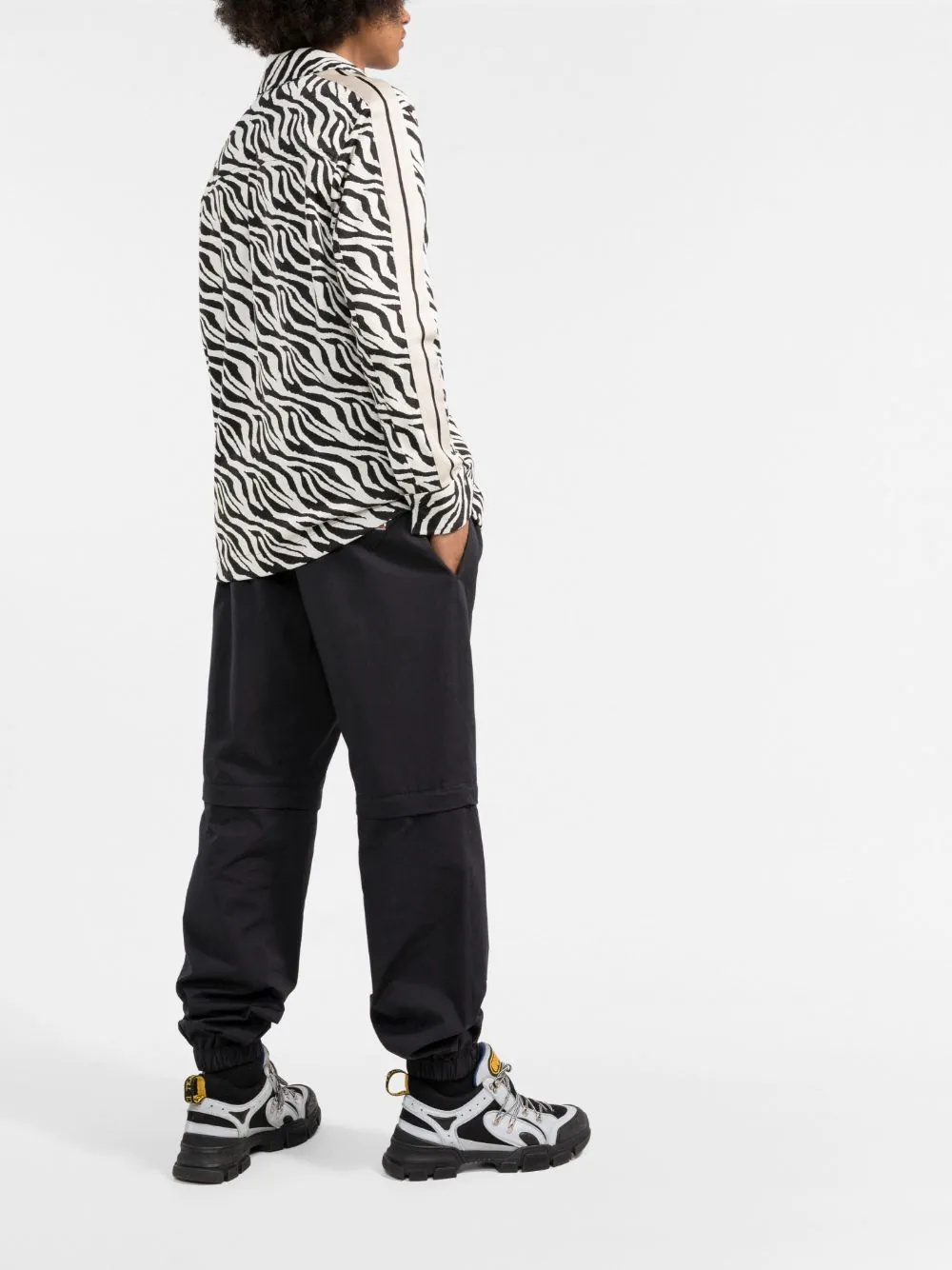 zebra-print shirt - 4