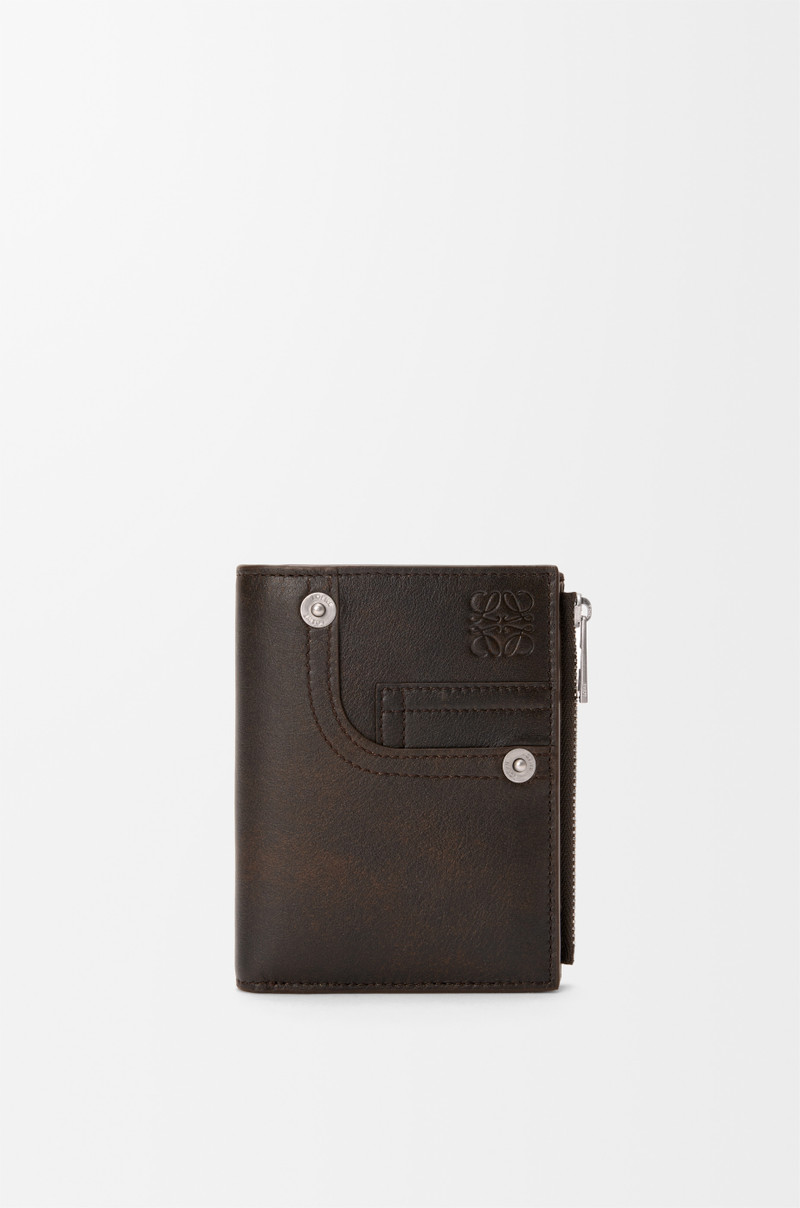 Panta slim compact wallet in shiny calfskin 1