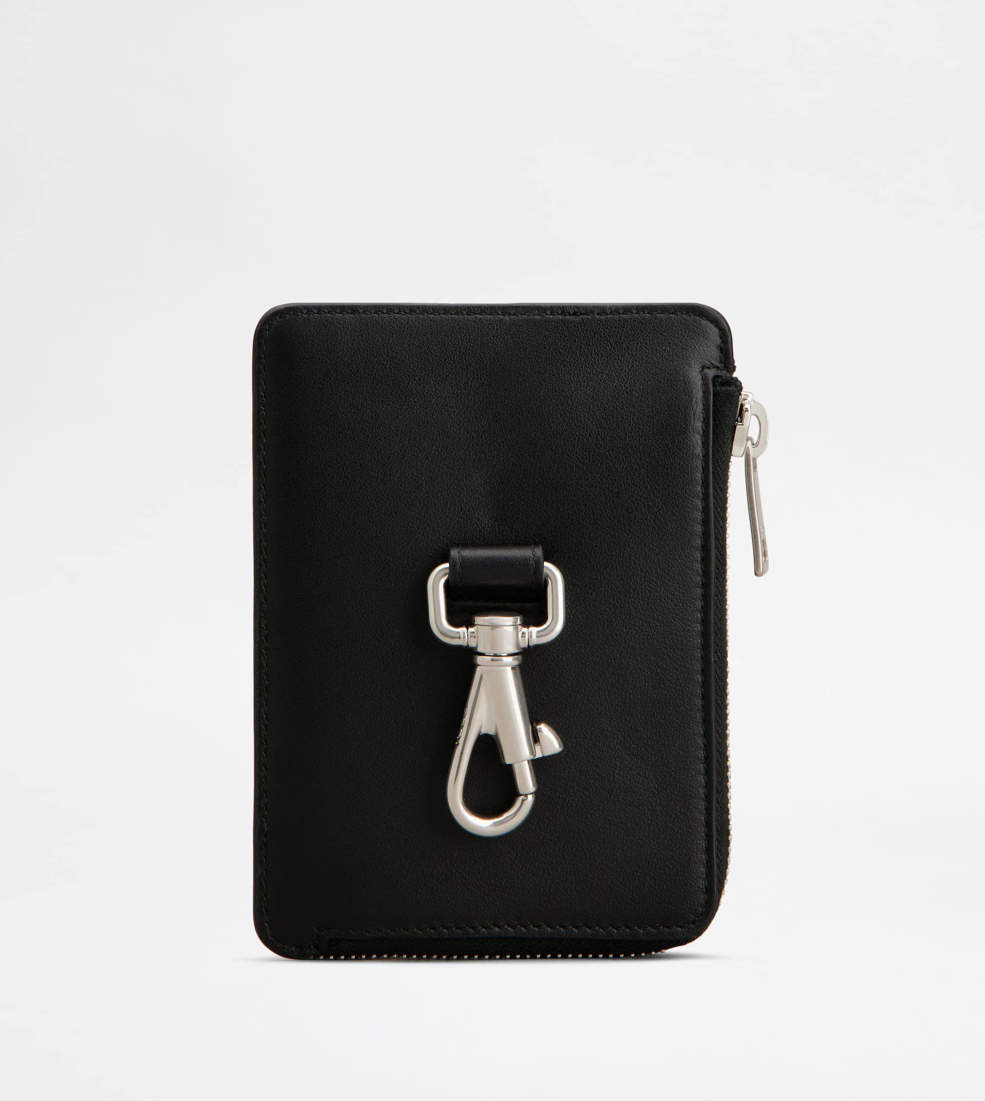 POUCH IN LEATHER SMALL - BLACK - 2