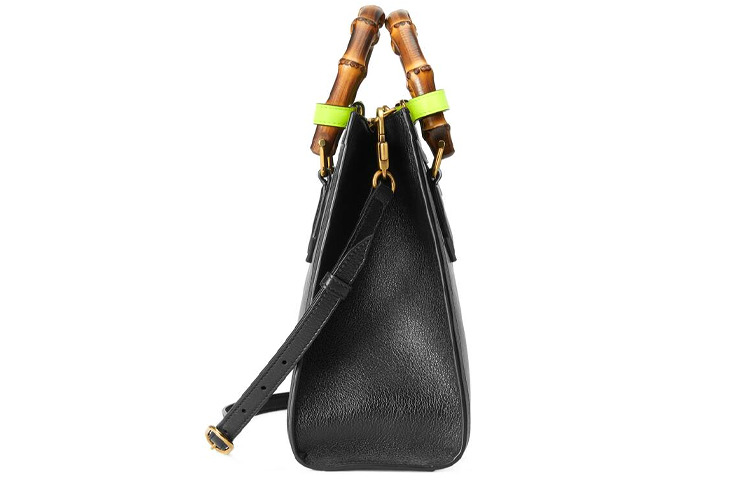 (WMNS) Gucci Leather Diana Bamboo Knot Single-Shoulder Bag Small Black 660195-17QDT-1175 - 4