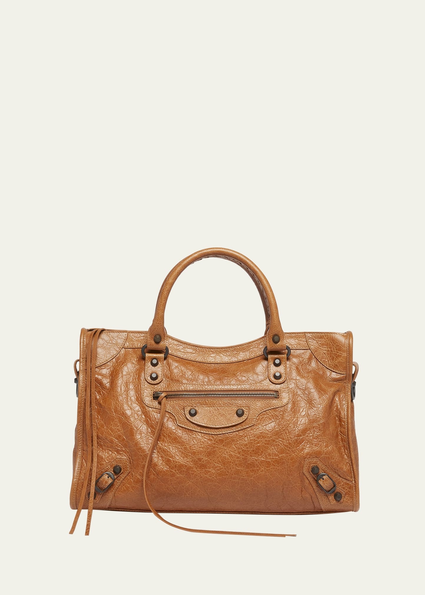 ショルダーバッグ・ポシェット Balenciaga Dark Brown Leather Medium Le City Handbag Women's Le City | Balenciaga US