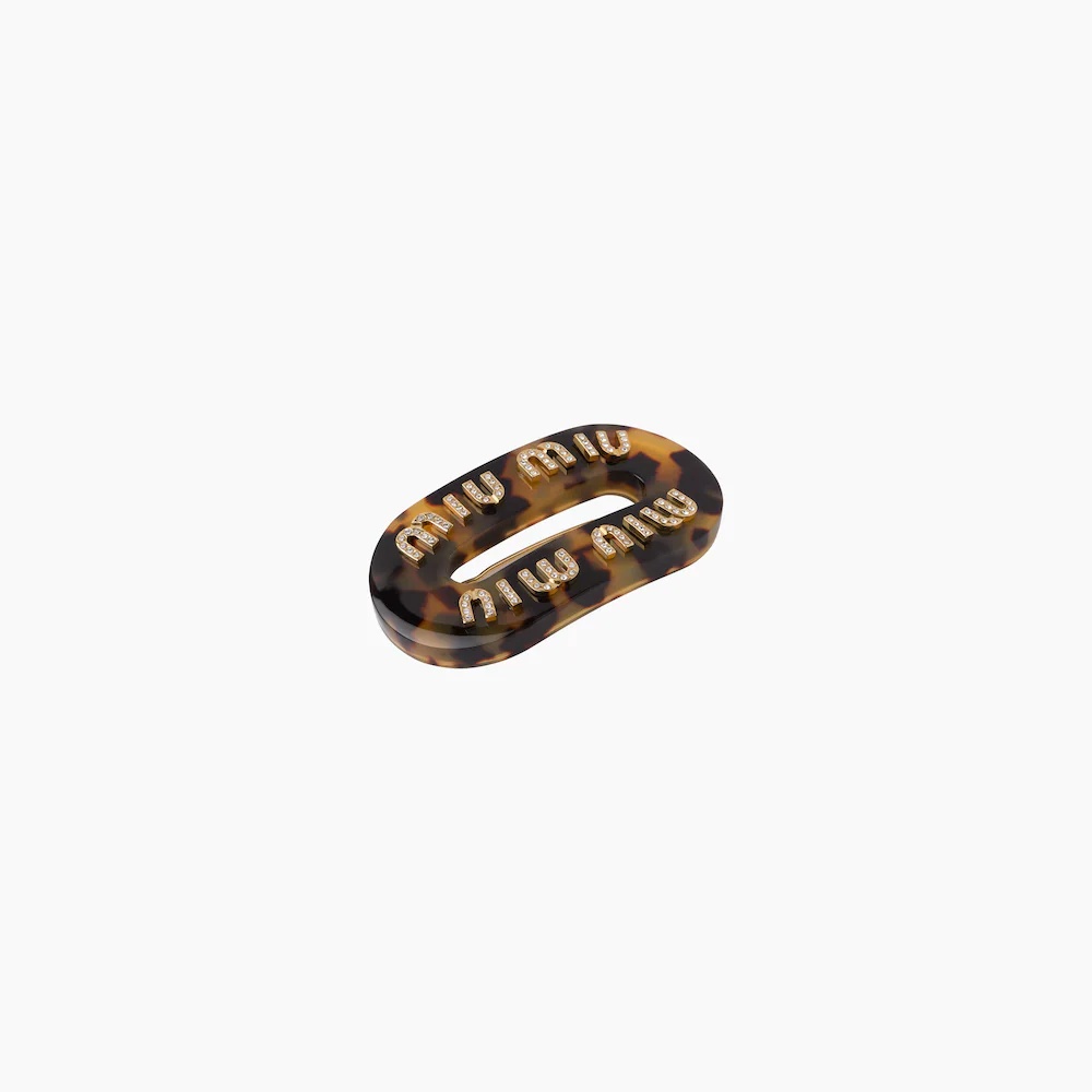 Rigid Plexiglas hair clip - 2