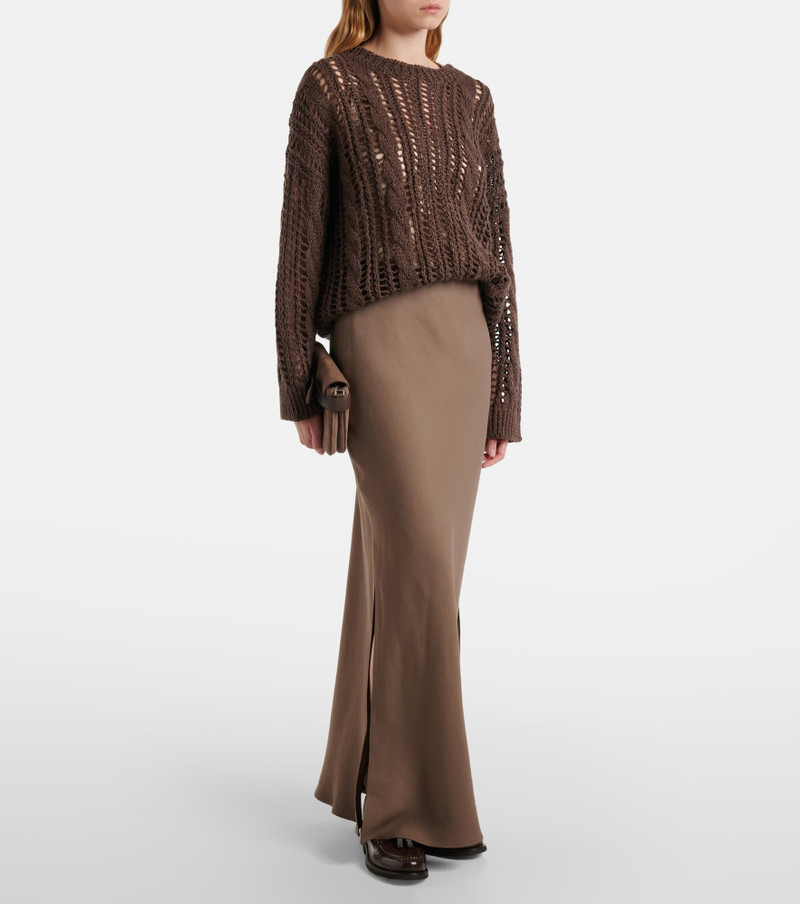 Brunello Cucinelli Tweed maxi skirt outlook