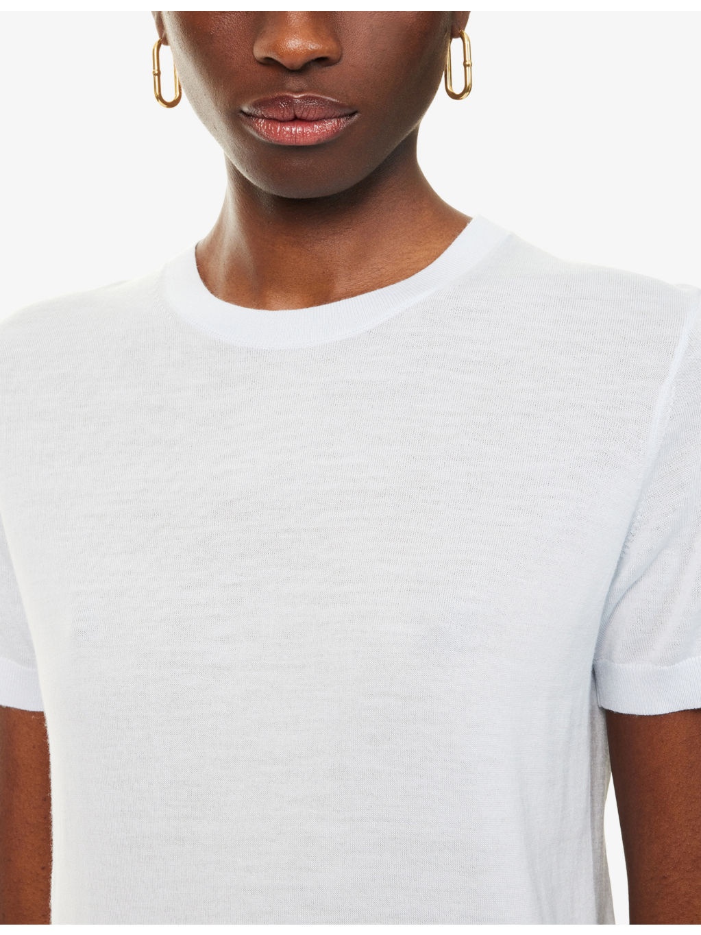 Basic Short-Sleeves Wool T-Shirt - 5
