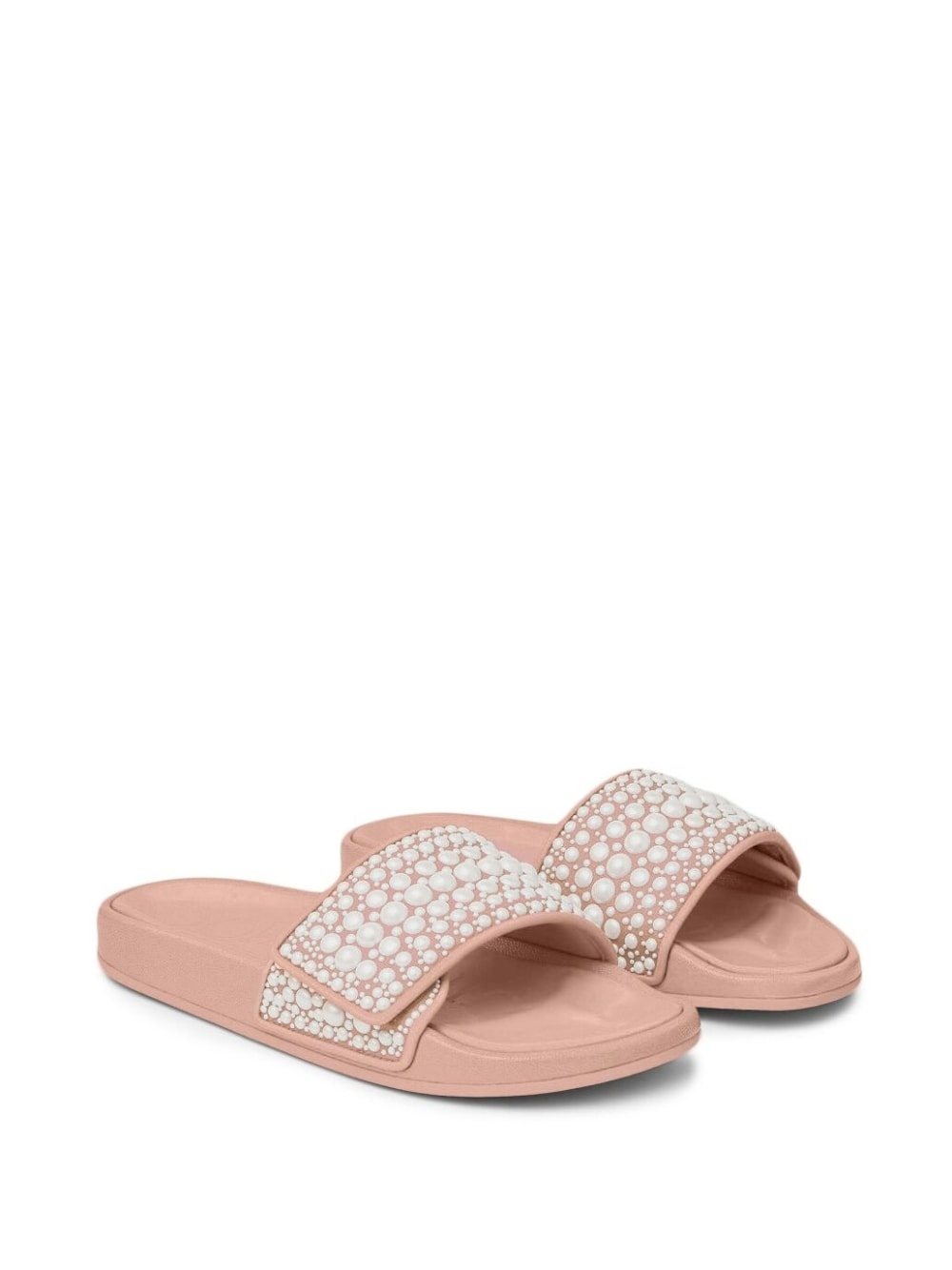 Fitz pearl-embellished slides - 2