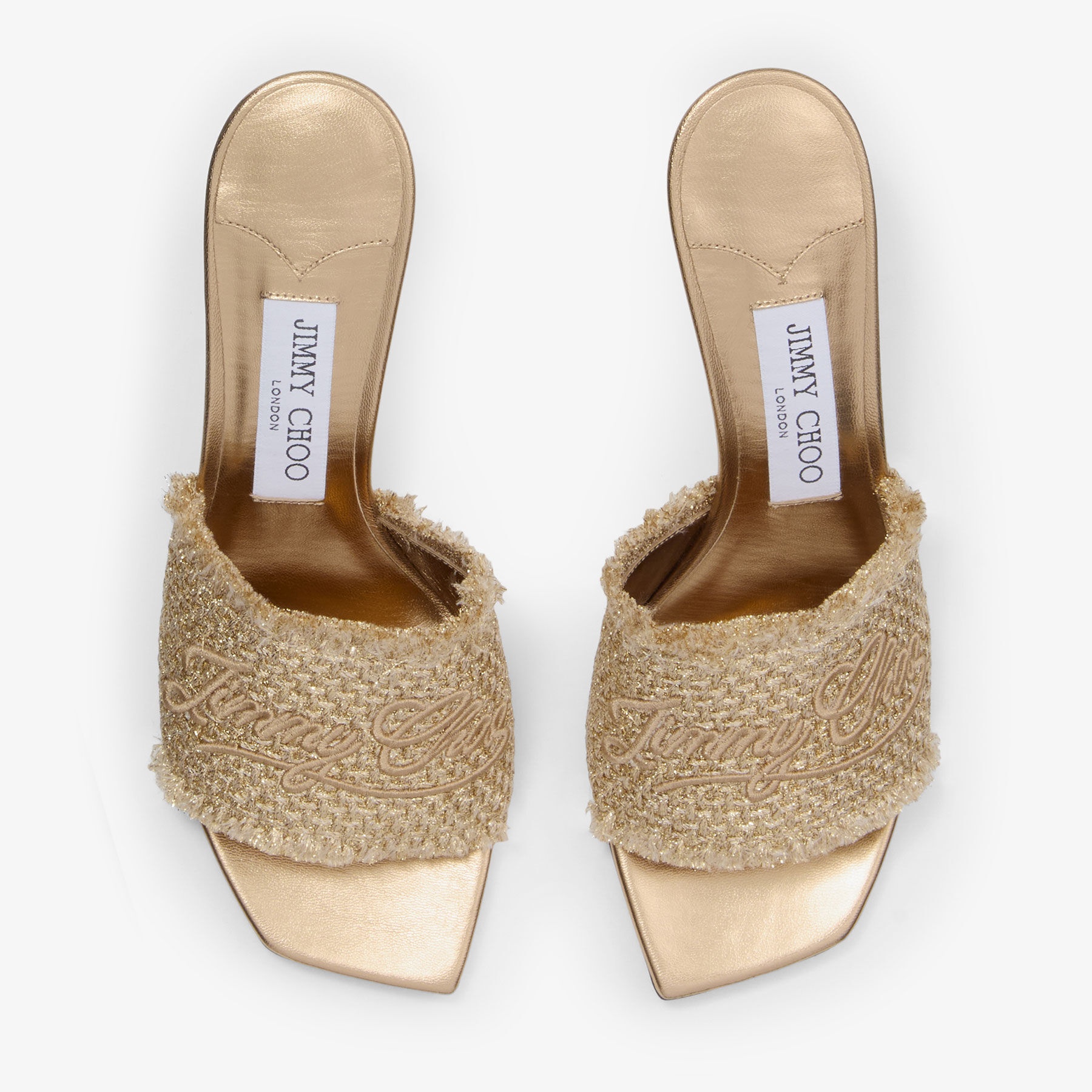 Alexia 70
Gold Woven Lurex Sandals - 3