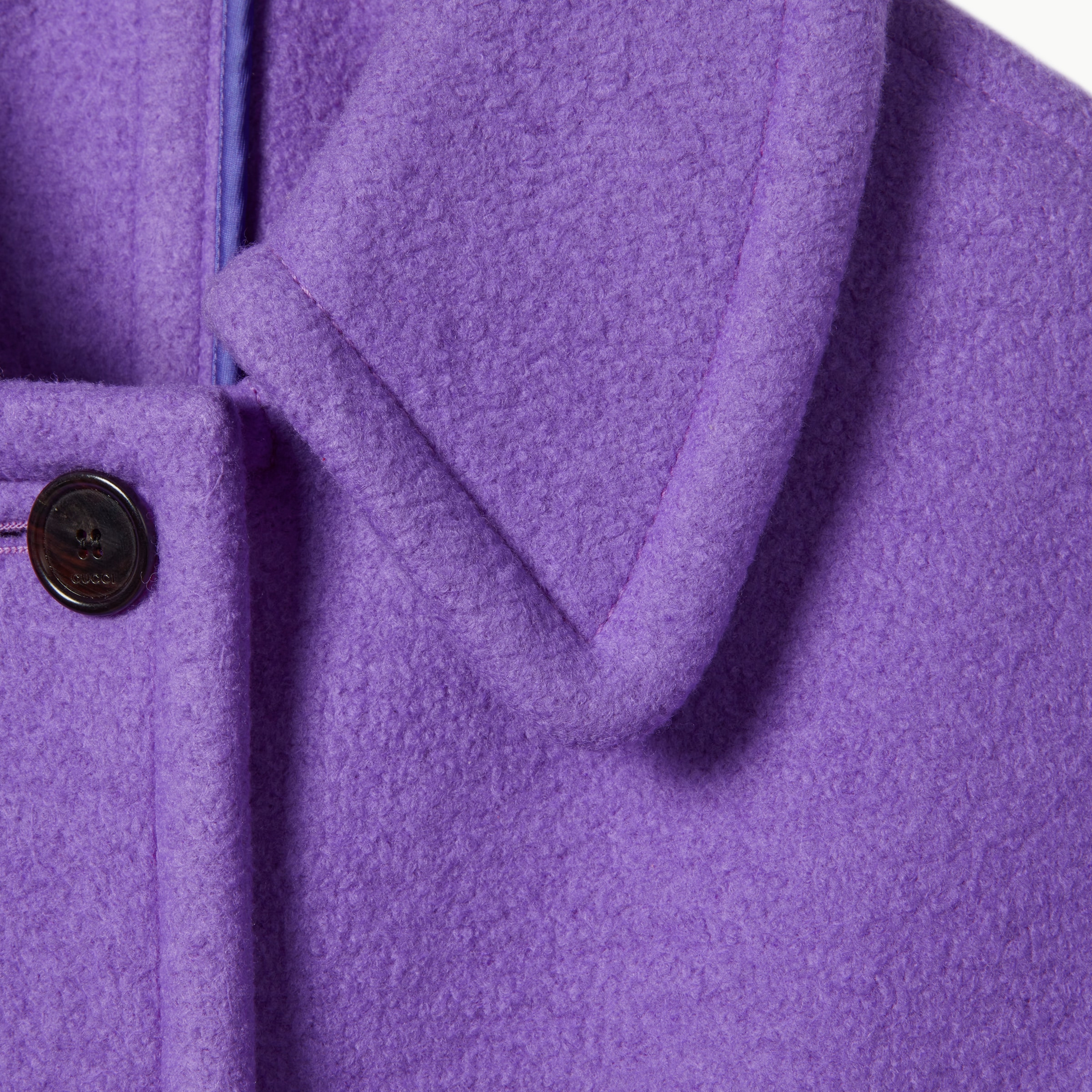 Compact wool cashmere coat - 6