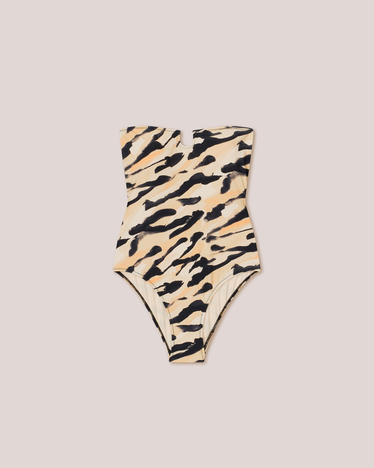 SYRA - Round frontwire suit - Animal print - 1