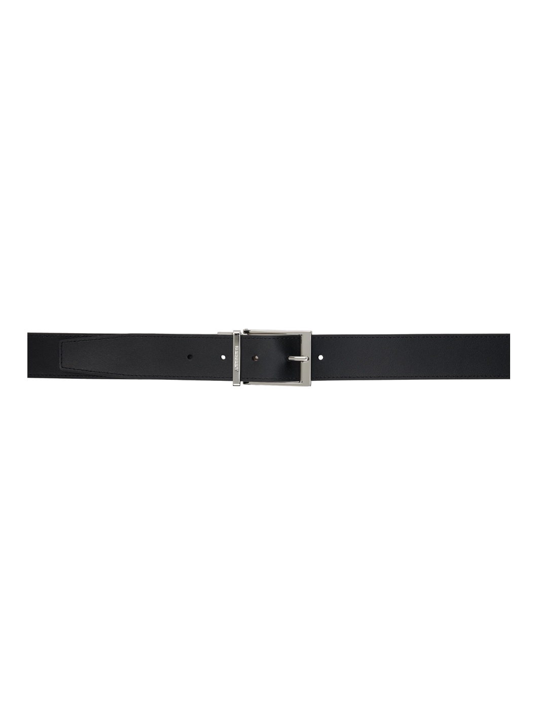Beige & Black Check Reversible Belt - 3