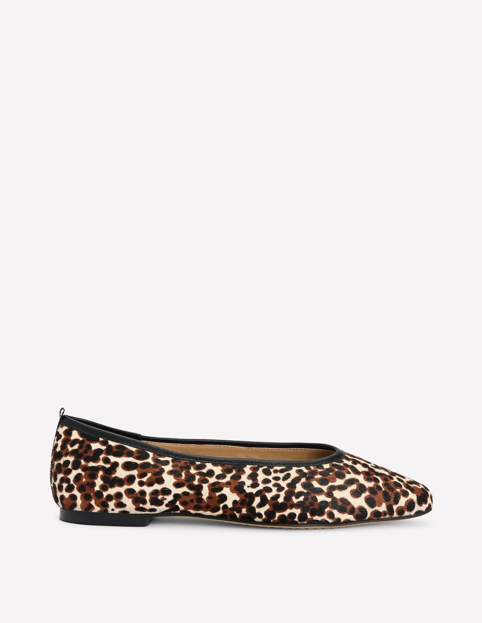 Nadia Chisel Toe Flats-Black/Ivory - 1