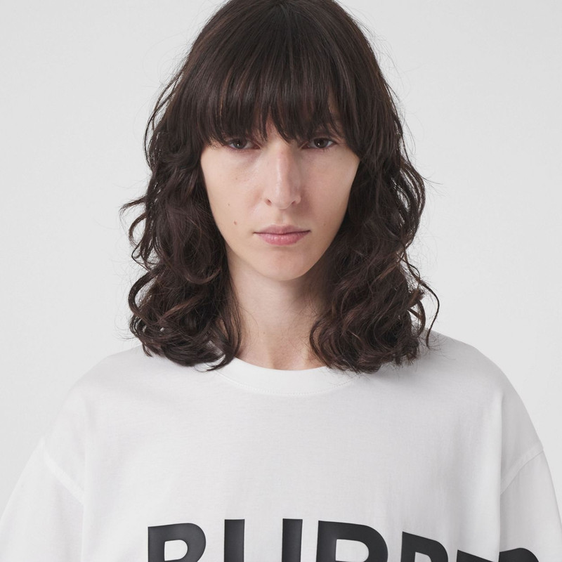 Burberry Horseferry Print Cotton Oversized T-shirt outlook