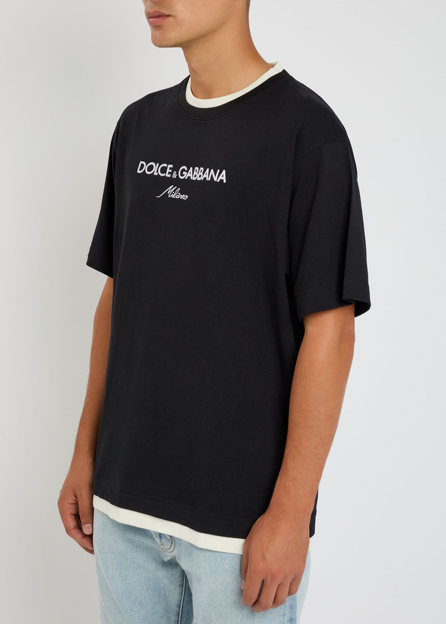 Dolce & Gabbana Logo-embroidered Cotton T-shirt - 2