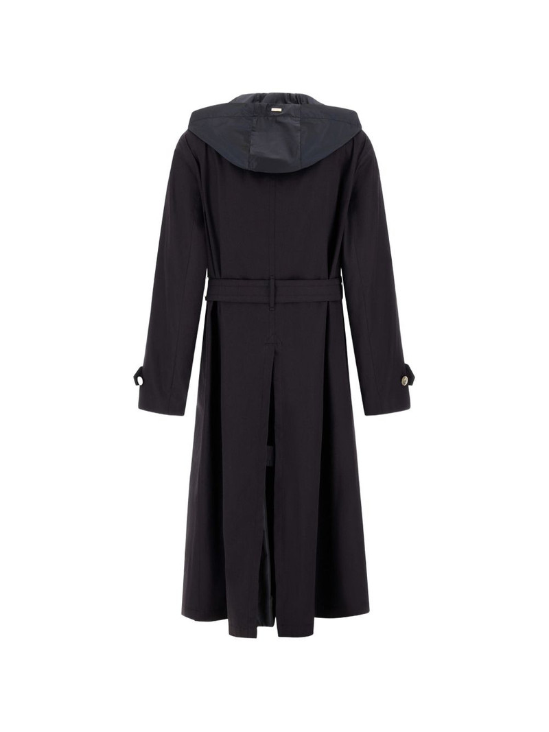Herno hooded belted coat outlook