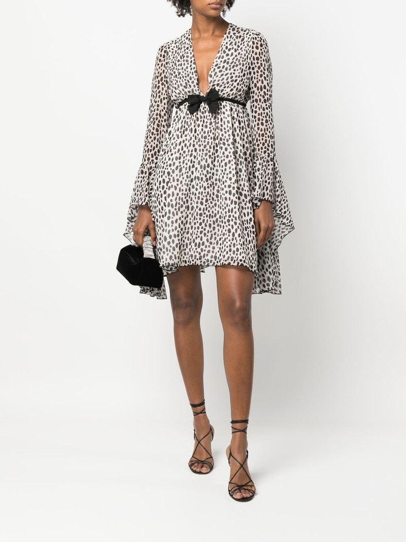 GIAMBATTISTA VALLI graphic-print silk mini dress outlook