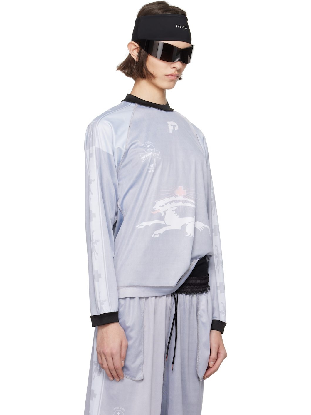 Gray Insideout Football Long Sleeve T-shirt - 2