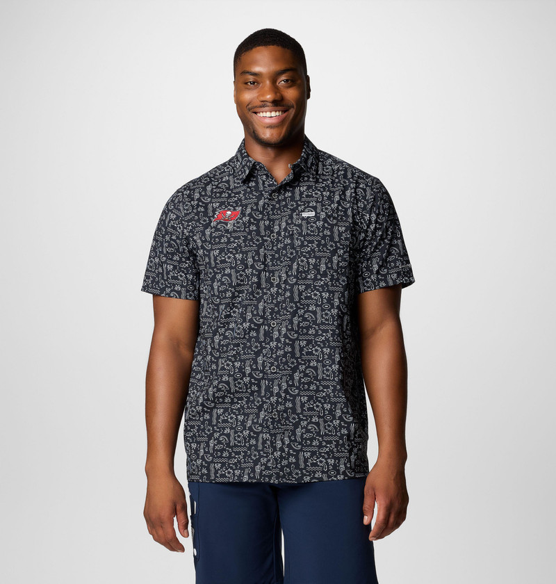 Men's PFG Super Slack Tide Short Sleeve Shirt - Tampa Bay Buccaneers 1