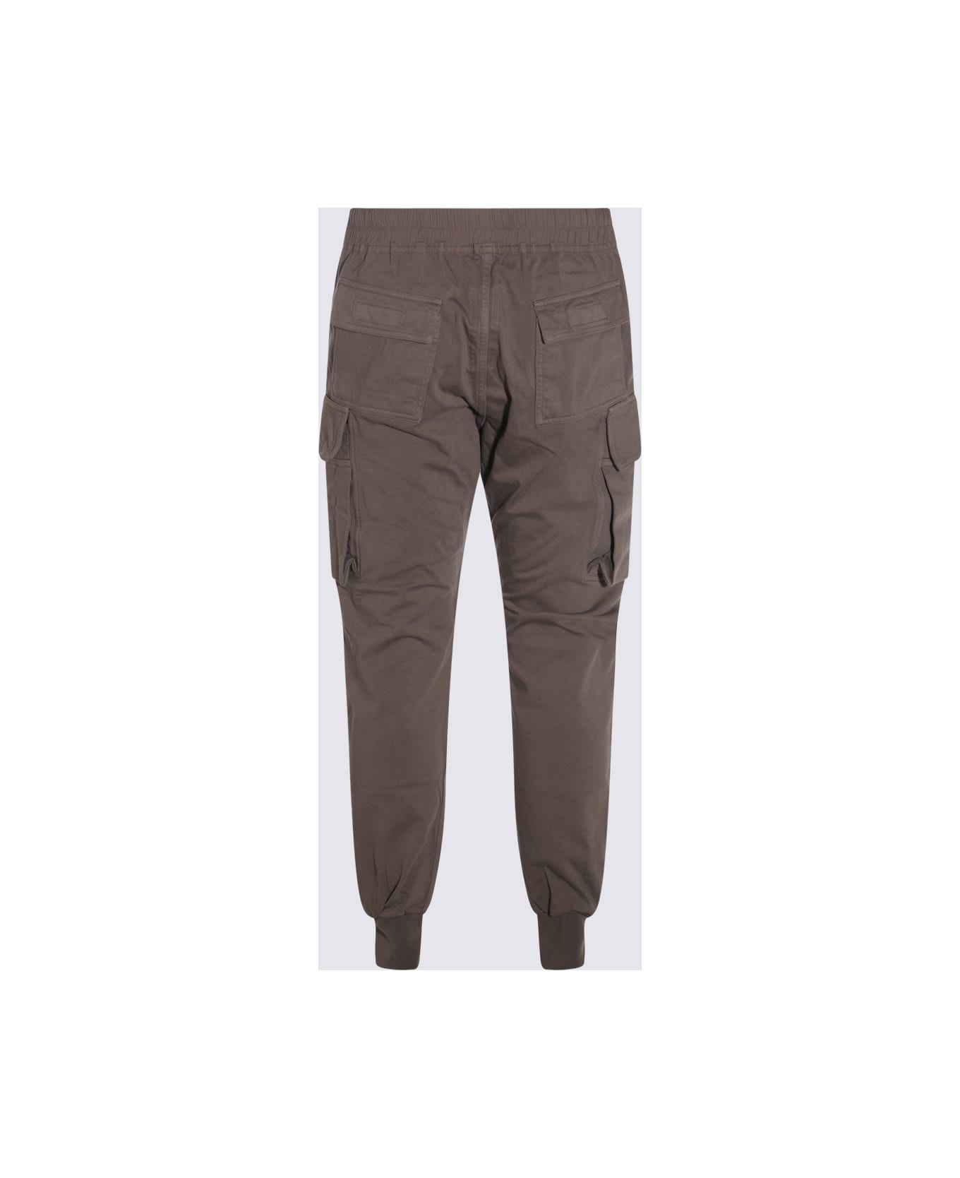 Beige Cotton Mastodon Cut Pants - 2