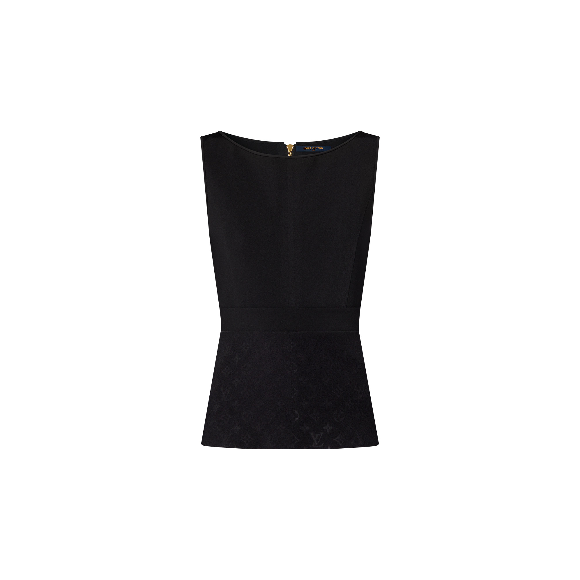 Embossed Monogram Fitted Top - 1