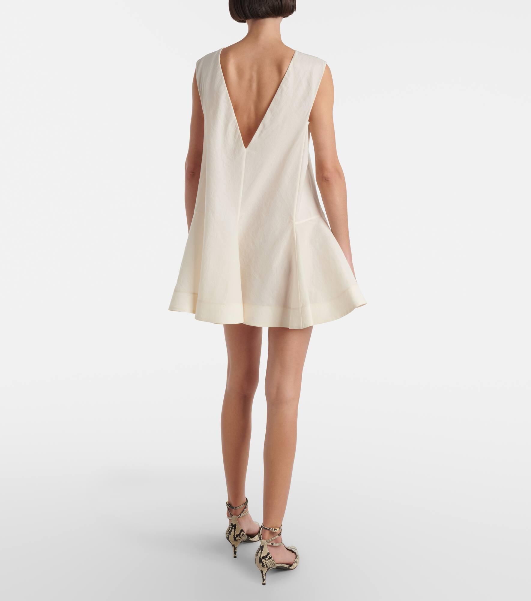 Mel silk and cotton minidress - 3