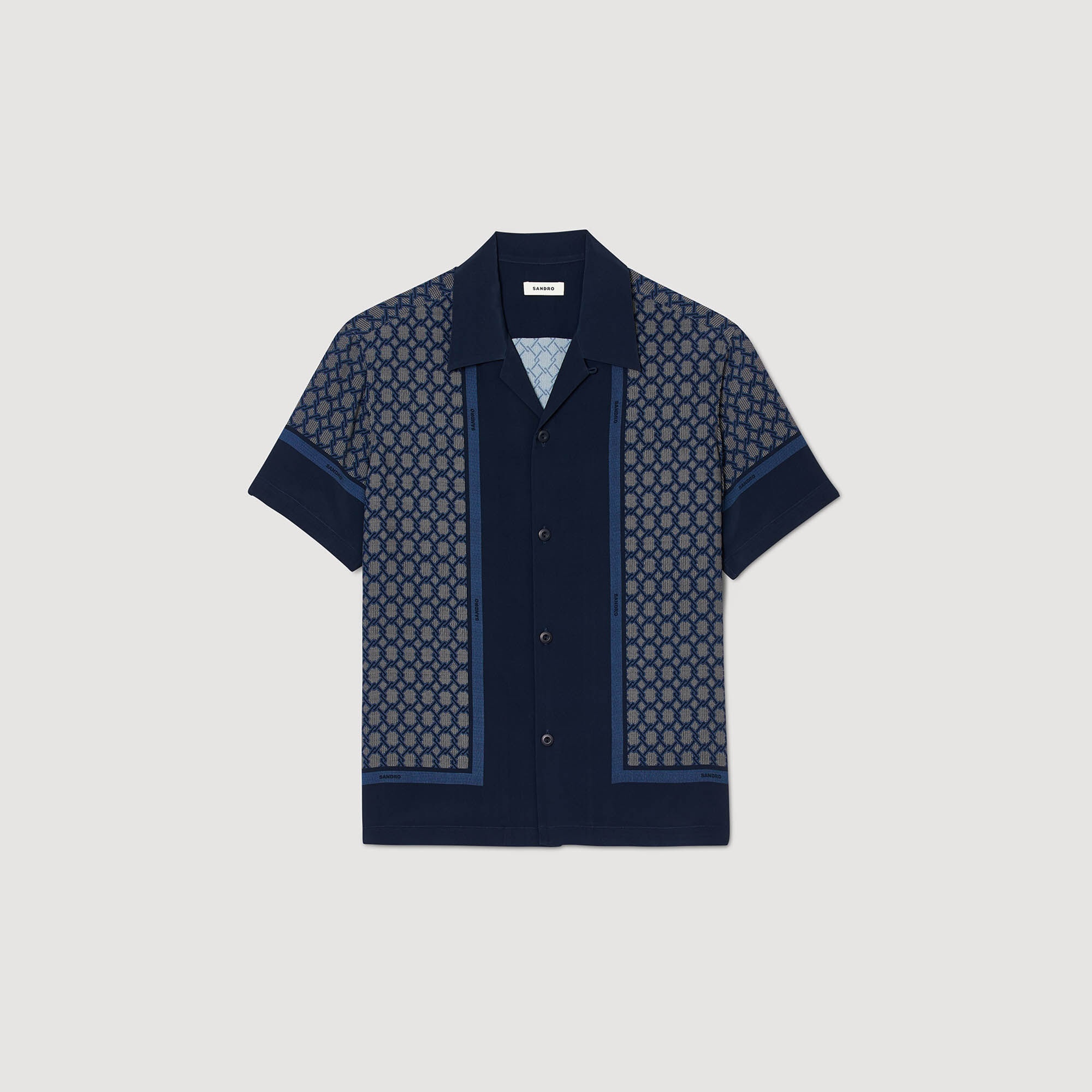 SHORT-SLEEVED PATTERNED SHIRT - 1