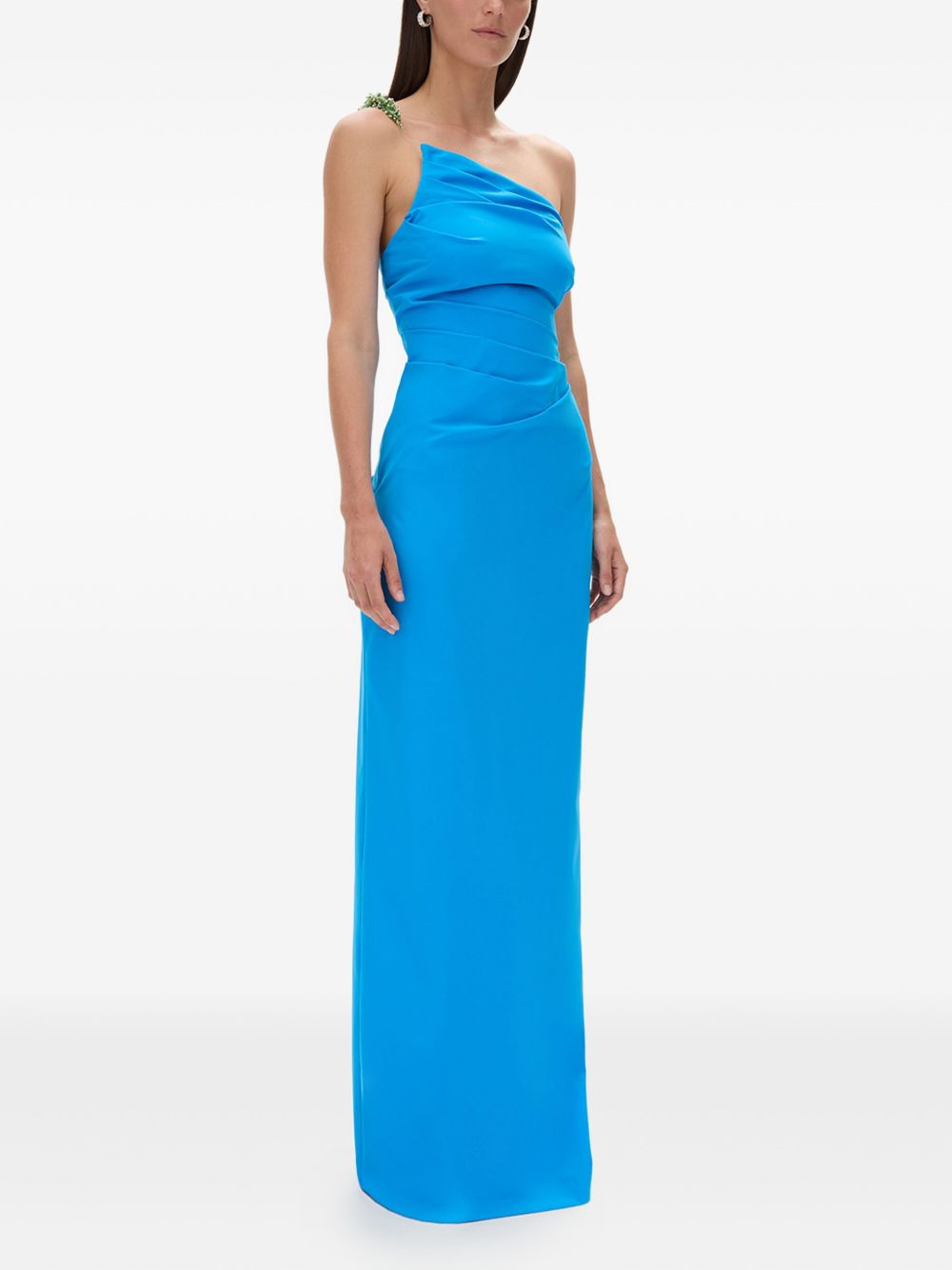 Antoinne embellished one-shoulder maxi dress - 3